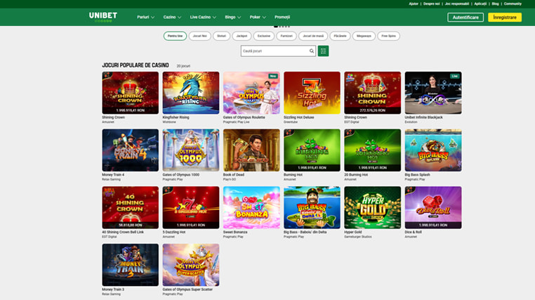 Unibet cazino online